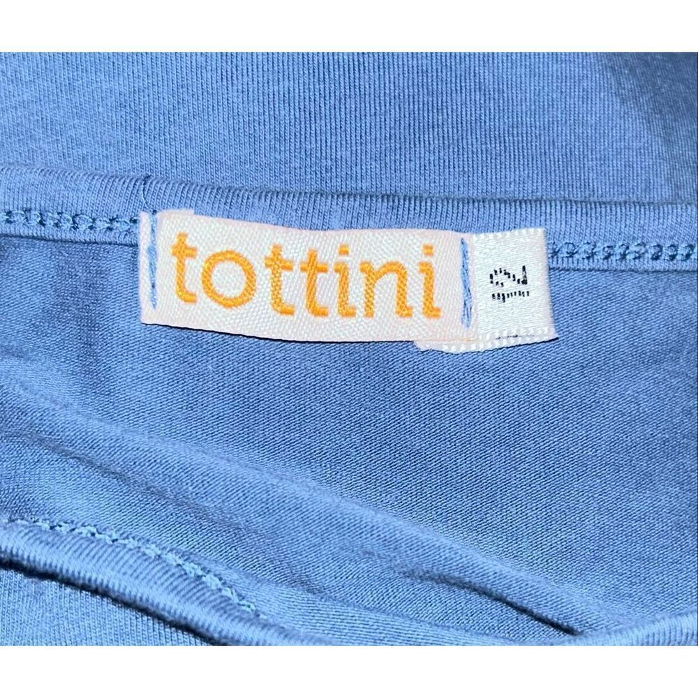 Girls Tottini 1/2 Sleeve Blue Argyle Dress Size 12 - Picture 4 of 4